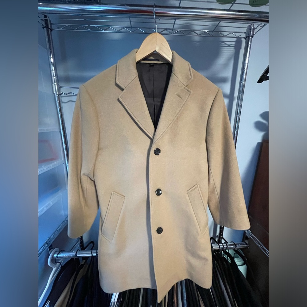 J.Crew Cashmere P-Coat Camel Men’s Size 34S
